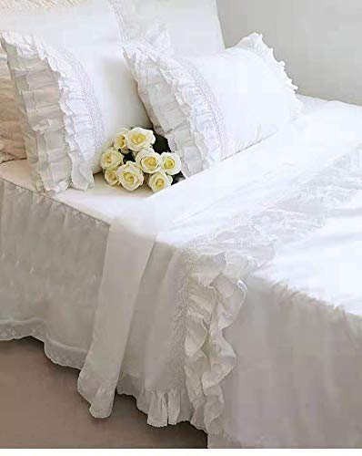 Enjoy Home Federa Per Cuscino In Cotone Con Pizzo | 40x40 Cm, Colore Grigio, Con Cerniera - 5