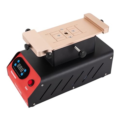 Desnysmf 7 LCD Screen Separator Machine with Dual Vacuum Pumps, 360° Rotating Heating Plate, Adjustable Temp 40-120℃, 250W for Phone Glass Lens Separation, Mobile Phone Repair Tool