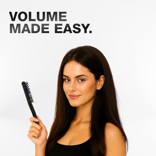 Image of Ikonic Professional Teasing Brush with Ionic Technology, Adds Volume, Anti Static, Adds Shine, Sectioning Brush, Back Combing, Heat Resistant, All Hair Types, Salon & Personal Use