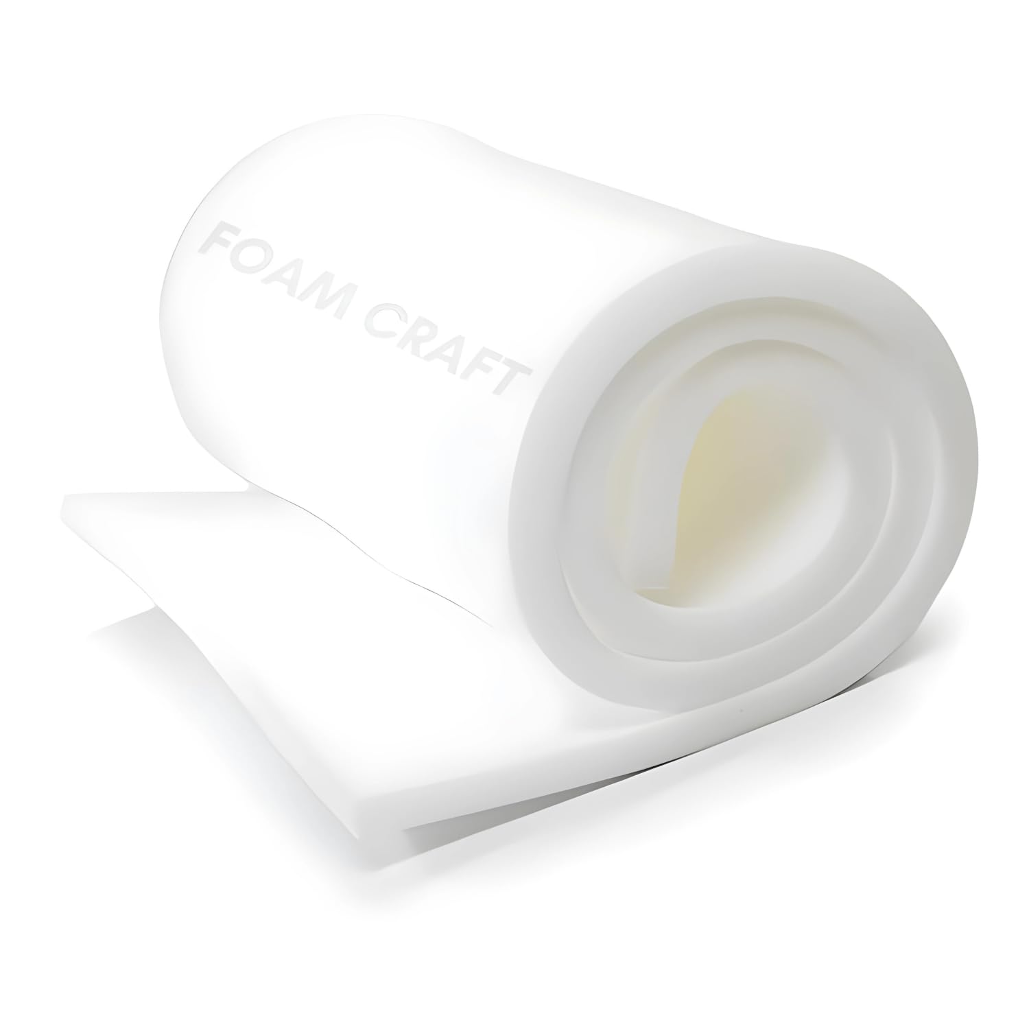 FOAM CRAFT White upholstery foam sheet foam padding for seating high Density Foam Outdoor Chair Padding replacement sofa seat cushions cut to any size water resistant bench cushion (30x40x7.5cm)