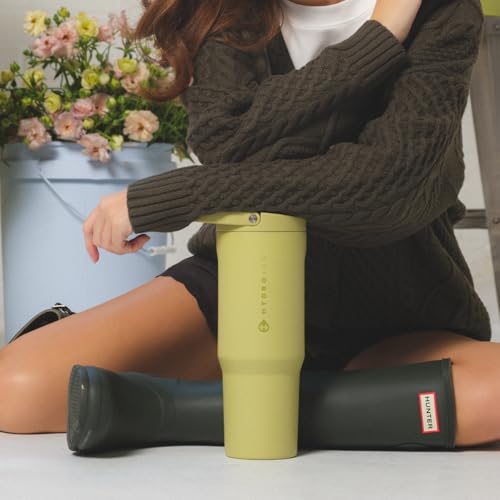 Image of HydroJug Sport 32 oz Insulated Stainless Steel Water Bottle, Olive