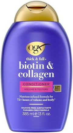 OGX Thick & Full + Biotin & Collagen Volumizing Conditioner, 13 fl oz