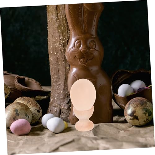 SOIMISS 12stücke Holz Eierhalter Set Zum Selbermachen Unbemalte Eierbecher Für Ostertische Dekorationen Für Osterfeiern Und Familienfeiern – Bild 7