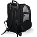 2IN1 Transporttasche mit Rollen bis 15kg Rucksack Trolley Hund Katze Hunderucksack Tasche (Schwarz)