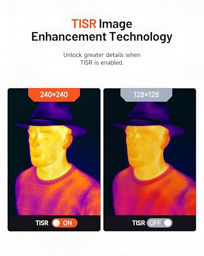 Image of XPR3SS TOPDON TC004 Mini Thermal Camera 240x240 TISR Resolution, Infrared Thermal Imager, -20C to 450C Temp Range, 25Hz IR Camera for Electrical Inspection, HVAC, Automotive, Building Diagnostic