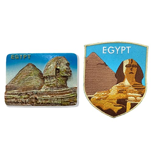 Magnete Da Frigorifero 3D Del Cairo Egitto - Souvenir In Resina, 7.3x6