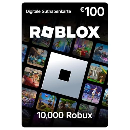 Roblox-Geschenkgutschein |10,000 Robux Guthaben | inklusive exklusivem virtuellem Item| Digital Code für Smartphones, Computer, Tablets, Xbox One, Xbox Series X|S, Oculus Rift et HTC Vive)
