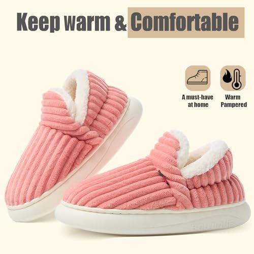 Slippers Women Ladies Clouds Bootie Corduroy Warm with Cozy Memory Foam Winter Anti-Slip House Shoes, Indoor & Outdoor - Image 6