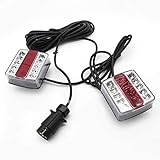 Funihut - Faro trasero con imán, iluminación de remolque LED izquierda y derecha con cable de 10 m para circulación por carretera, luces...