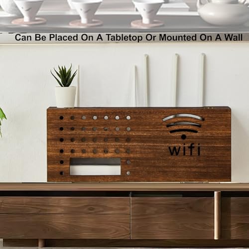 Boîte de rangement murale pour routeur WiFi et décodeur TV - 6
