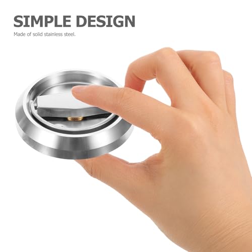 Uonlytech Cerradura Invisible para Puerta Corrediza de Acero Inoxidable 304 Doble Cara con Manija Oculta Plata para Privacidad en Hogar y Herrajes para Puertas de Cuarto miniatura 4