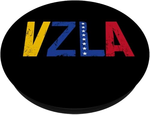 Miniatura 2 de Venezuela VZLA Vintage Pride Bandera Venezolana PopSockets Estándar PopGrip