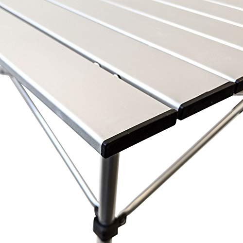 Wohaga Aluminium Klapptisch 'Ameland' 70x70xH70cm Campingtisch Gartentisch Beistelltisch Falttisch Picknicktisch… – Bild 5