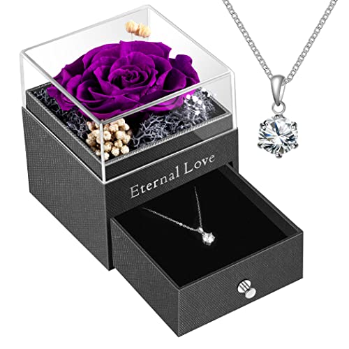 PURELOVE Mothers Day Gifts for Mom,925 Sterling Silver Necklace Gifts for Women Her,Gift for Mom,Birthday Christmas Anniversary Propose Wedding Gift for Wife Girlfriend Daughter Grandma