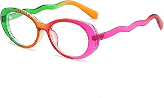MIPPO® Women's Vintage Oval Blue Light Glasses – Small Fashion Frame | Anti-Eye Strain Reading & Computer Eyewear Price In India