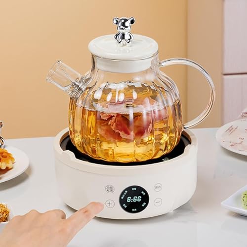 Olla saludable multifuncional de 1,5 l, vidrio espesado, olla de medicina china, olla de vidrio para cocina, olla para sopa y gachas,modelo inteligente resistente a altas temperaturas Olla saludable multifuncional de 1,5 l, vidrio espesado, olla de medicina china, olla de vidrio para cocina, olla para sopa y gachas,modelo inteligente resistente a altas temperaturas