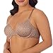 ELLEN TRACY Everyday T-Shirt Bra with Underwire - Adjustable Straps - 2-Pack Multipack - 38C Latte Cheetah/Medium Grey