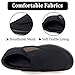 Imagen de GURGER Zapatillas Diabéticos para Mujer Extra Anchas Ajustable Ortopédico Zapatos Respirable Ligero Comodos Antideslizante Pantuflas Negro Talla 38