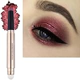 Metiplou Red Eyeshadow Stick Eyeliner pencil For Eye Makeup Cream Shimmer Smooth Glitter Dark Light Matte Single Crayon Primer Palette Hypoallergenic Natural Waterproof Long Lasting Eyeshadow 09
