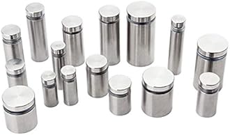 Global Indus19 Multipurpose Stainless Steel Spacers/Fasteners/Standoffs for Industrial Applications and Home Improvement of Size: 1/2" (Diameter) x 1" (Length) Inches, Pack of (4), Set (2)