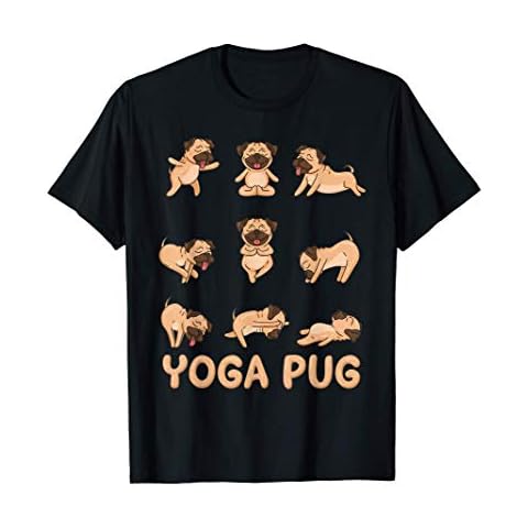 Pug Yoga Shirt Pug Yoga Pose Meditation Men Women Kids T-Shirt Cover