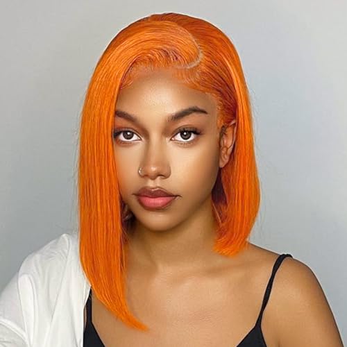 HIRIREMY Bob Wig Human Hair 13x4 HD Lace Frontal Short