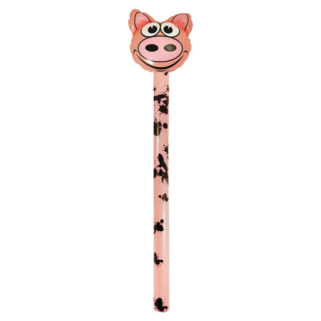 Pig Farm Animal Inflatable Blow Up Stick 118cm