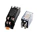 2 Pcs DC 12V 5A Coil 35mm DIN Rail DPDT 8Pin Power Relay + Socket Base