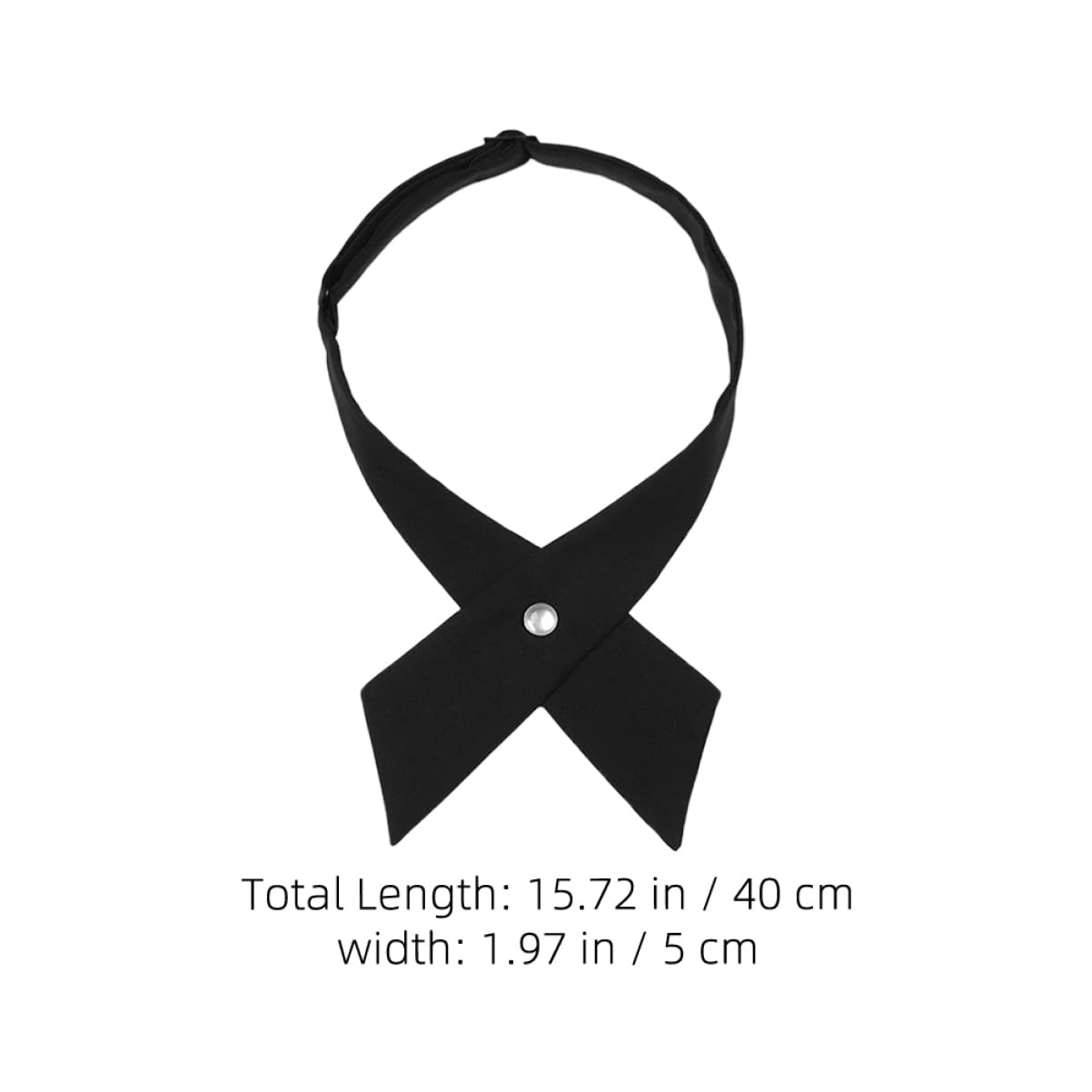 COLLBATH Girls Bow Tie Cross Adjustable Tie School Uniform Accessories Velvet Bow Tie for Women Pre-tied Bow Tie