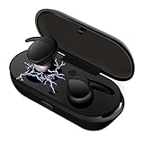 ★Diseño ergonómico y cómodo:★Nuestros auriculares Bluetooth son de peso ligero y cómodo de llevar, sobre los insertos que se ajustan perfectamente y oído. Adecuado para oídos de formas diferentes, la comodidad está asegurada.