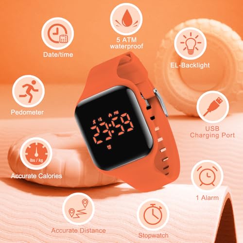 Image of BEN NEVIS Kids Watch, Digital Watch for Boys Girls, Sport Watch with Fitness Tracker, Alarm Clock, Stopwatch, No App and Waterproof, Watch for Kids Ages 5-12
