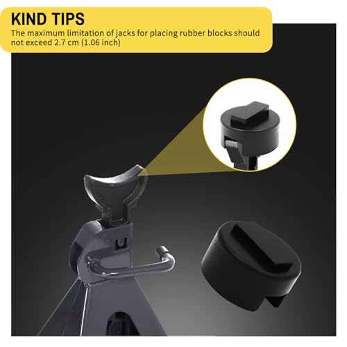 Image of 4 Pack Slotted Pinch Weld Jack Pad for BMW Mini | Shock absorbing rubber frame rail protector, fits all BMW Mini vehicles, compatible with floor jack stands, comes with portab