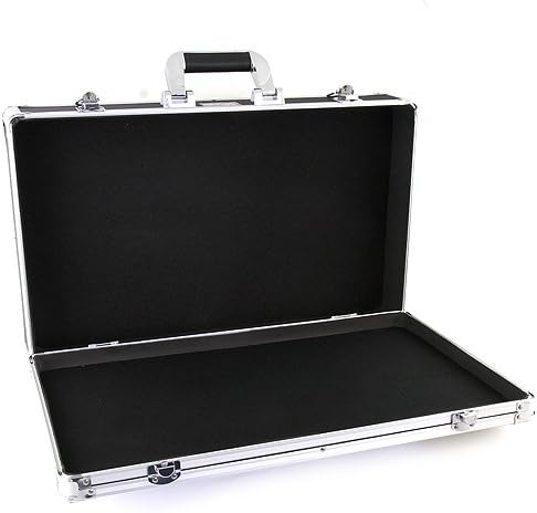Stagg ABS guitar pedal case with a velcro strip for pedal attachment.