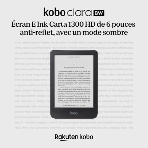 Bild 1 - Kobo Clara BW | eReader | 15,2 cm (6 Zoll) blendfreier Touchscreen mit ComfortLight PRO | Dunkelmodus-Option | Hörbücher | wasserdicht | 16 GB Speicher | Schwarz