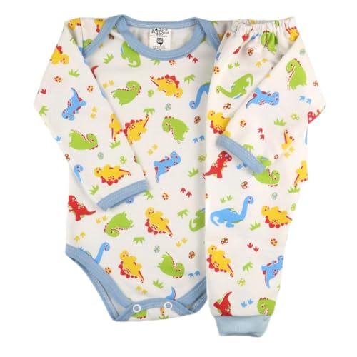 Conjunto Termico Bebe Comfort Peluciado Inverno Body Mijao (Azul-MENINO, M)