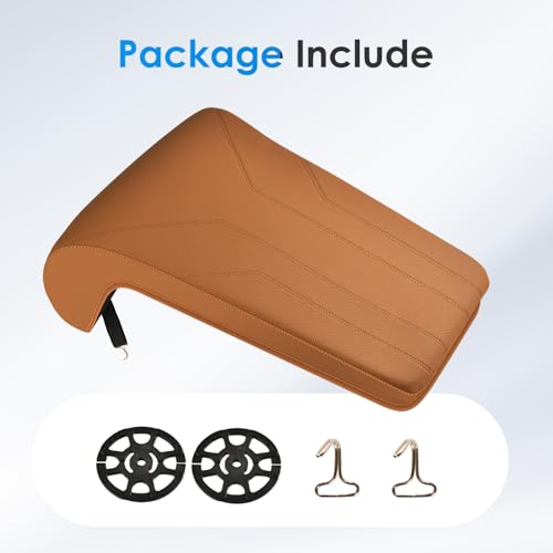 Image of FLORICH Car Seat Extender Leg Extender Support Cushion for Driver Seats Office Chair, Leather Carseat Leg Support for Long Drivers Universal Car Seat Cushion Legs Rest Pads-Beige Brown