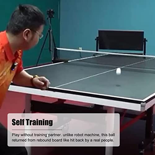 LLAA Tischtennis Rebound Tafel Fachmann Tischtennis-Rebound-Board Mit Ständer Und Rad, Freistehend Single Self Ping Pong Training Springback-Maschine, (Color : Black)