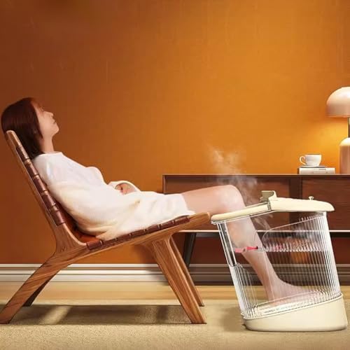 Bañera ergonómica plástica para pies con tapa naranja miniatura 6