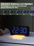 ROCAM Loud Alarm Clock for heavy sleepers with Powerful Speaker, Alarm Clock Bedsides with Night Light, Big Display, Dual Alarm, 5 Dimmer, 5 Volumes, Snooze, Power-Off Memory, 12/24H, Week Display - Image 5