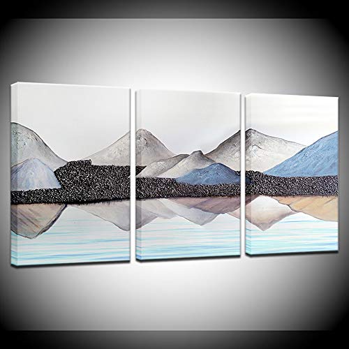 Peinture et art mural de style paisible pour créer un salon moderne et chaleureux