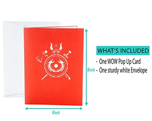 Viking Ship - WOW 3D Pop Up Greeting Card - Suitable for Birthday, Good Luck, Congrats, Fathers Day, Get well, Goodbye, Farewell - Premium, Handcrafted - Image 6