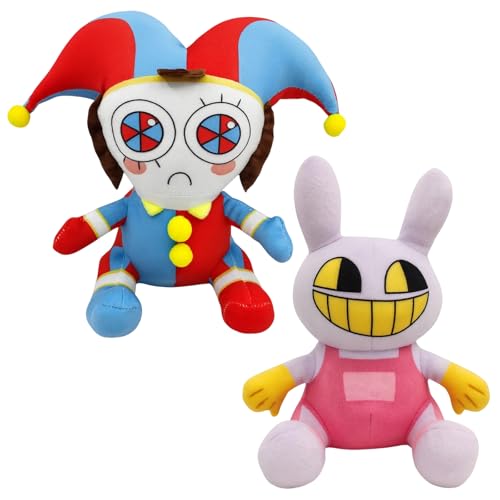Circus Plush, 2PCS Set, Size: 27×22cm and 26×23cm, The Circus Plush Set, Soft and Cuddly Plush Toys, Perfect for Collectors and Fans