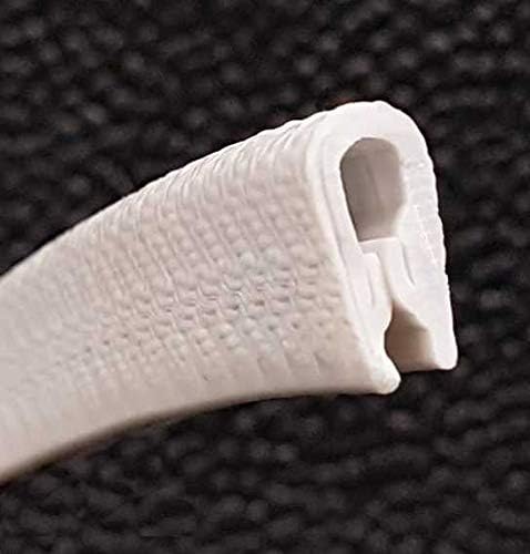 Large White rubber car edge protective trim 15mm x 10mm