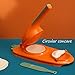 2 In 1 Dumpling Maker, 2023 Dumpling Skin Artifact DIY Dumpling Maker Machine, Multifunction Manual Dumpling Press Molds Set, Dough Presser Tool Pressing Dumpling Skin Wrapper Mould (Orange)