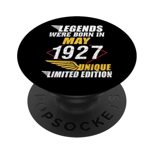 Cumpleaños Mayo 1927 Edición Limitada Regalo Legend May PopSockets PopGrip Intercambiable