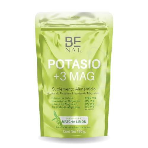 vitaminas con magnesio y potasio Marca BE NAT