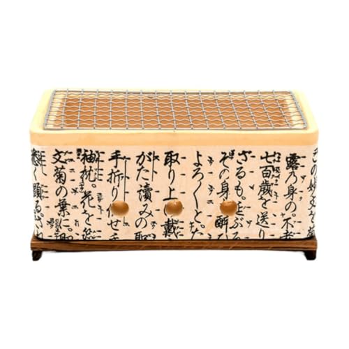 EnergyLion 和風4in1 セラミック火鉢 七輪 グリル ポータブルアウトドアバーベキューグリミニ火鉢 飛騨コンロ 焼き鳥 BBQ 兼用 高効率炭火ストーブ パーティーに焼き鳥炭ストーブ ル キャンプ 家庭用最適な (23)