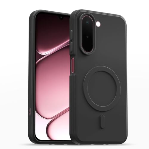 Image of Outlouders Back Cover for OnePlus N6x | Soft Matte Silicone | Slim Fit | Magnetic-Safe Logo Design (Magnetic-Safe Not Compatible) | Shockproof | Camera Protection Bumper Case (Black)