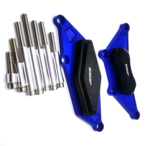 Motorrad-Schutzfolie Für H-ONDA CB 650F CB650F CB650 2019 2020 2021 Motorrad Motor Stator Guard Cover Protector Seitenkoffer Slider(Blu)