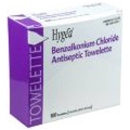 TOWELETTE MOIST HYGEA 7X5 BX/100 PDI by Professional Disposables